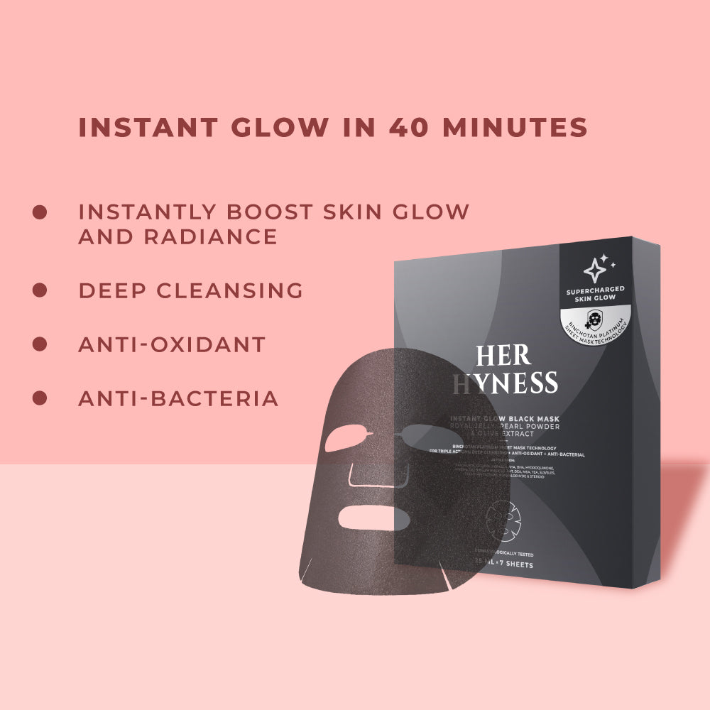Instant Glow Black Mask